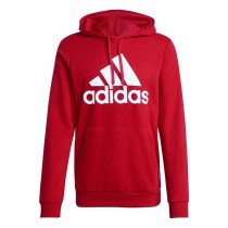 Herren Sweater mit Kapuze Adidas Essentials Big Logo Rot