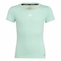 Kurzarm-T-Shirt für Kinder Adidas Techfit Aeroready Sport Icons grün