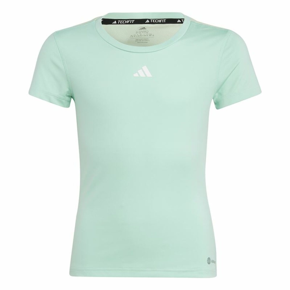 T shirt à manches courtes Enfant Adidas Techfit Aeroready Sport Icons Vert