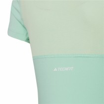 T shirt à manches courtes Enfant Adidas Techfit Aeroready Sport Icons Vert