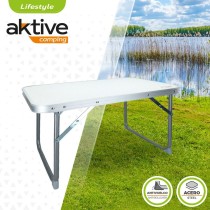 Table Piable Aktive Blanc 60 x 40 x 40 cm (4 Unités)