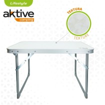 Folding Table Aktive White 60 x 40 x 40 cm (4 Units)