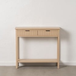 Console Natural Pine MDF Wood 90 x 30 x 81 cm