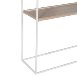 Console White Natural Crystal Iron MDF Wood 120 x 30 x 75 cm