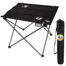 Folding Table Aktive Black Textile 61 x 51 x 50 cm (4 Units)