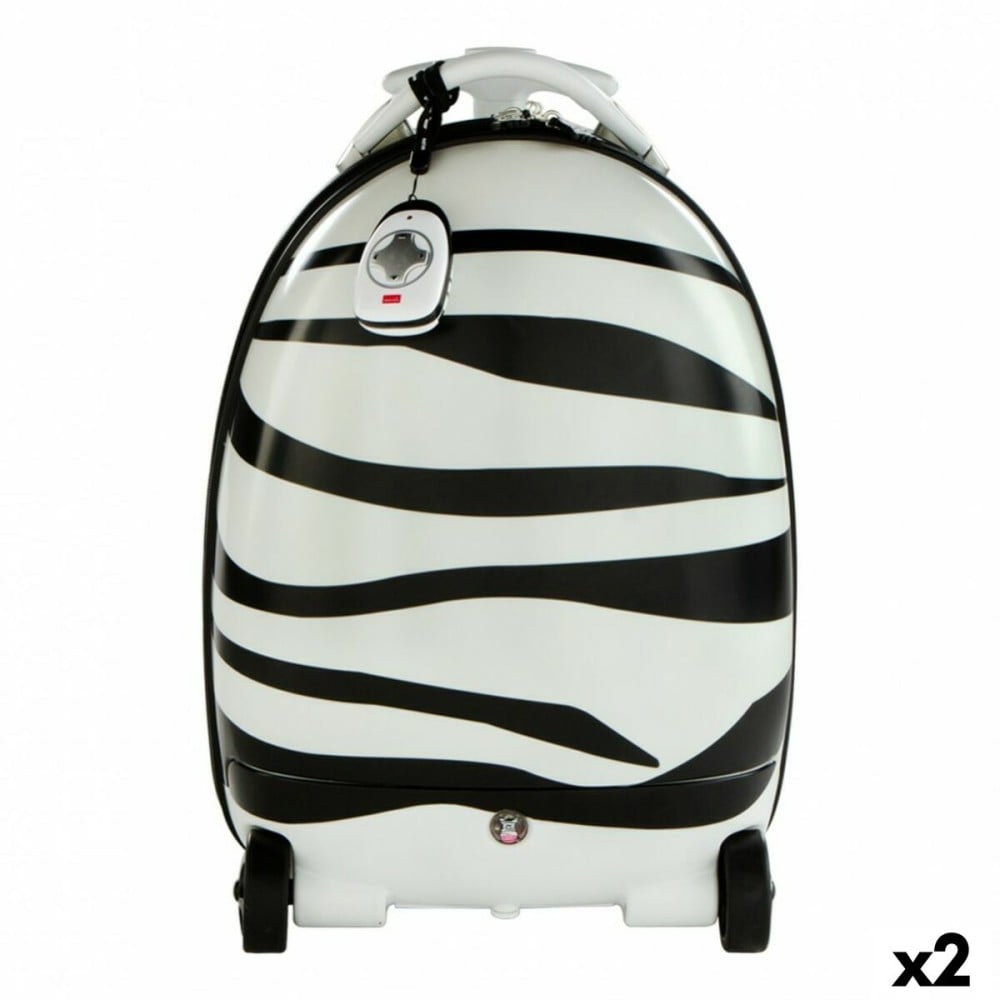 Trolley Rucksack Rastar Für Kinder Funksteuerung Zebra 2,4 GHz 34 x 48 x 27,5 cm (2 Stück)