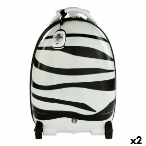 sac à dos Trolley Rastar Enfant Télécommandé Zèbre 2,4 GHz 34 x 48 x 27,5 cm (2 Unités)