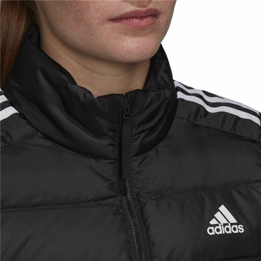 Sportjacke für Frauen Adidas Ess Down Weiß Schwarz Weste