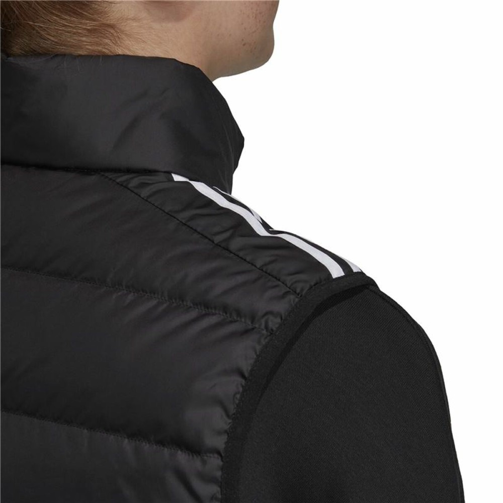 Sportjacke für Frauen Adidas Ess Down Weiß Schwarz Weste