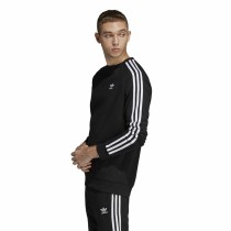 Herren Sweater ohne Kapuze Adidas 3 Stripes Schwarz