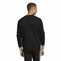 Herren Sweater ohne Kapuze Adidas 3 Stripes Schwarz