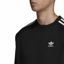 Herren Sweater ohne Kapuze Adidas 3 Stripes Schwarz