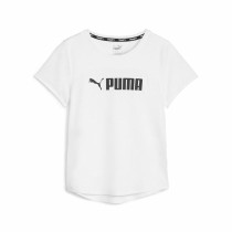 Women’s Short Sleeve T-Shirt Puma Fit Logo Ultra White (M)