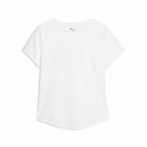 Damen Kurzarm-T-Shirt Puma Fit Logo Ultra Weiß (M)