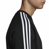 Herren Sweater ohne Kapuze Adidas 3 Stripes Schwarz