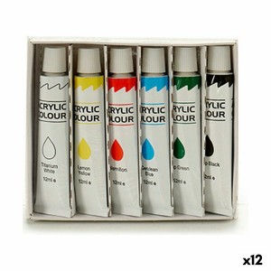 Malerei-Set Pincello AC1206 Bunt 12 ml Acryl-Gemälde (12 Stück)