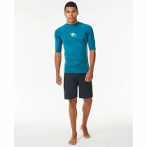 Men’s Short Sleeve T-Shirt Rip Curl Waves Upf Blue