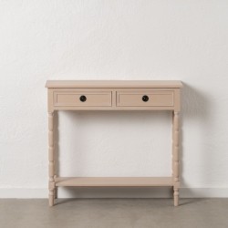 Console Blanc Bois de pin Bois MDF 90 x 30 x 81 cm