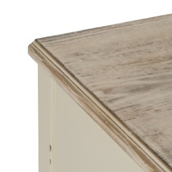 Console White Natural Fir wood MDF Wood 104 x 50 x 78 cm