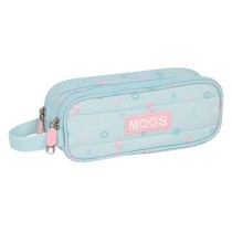 Zweifaches Mehrzweck-Etui Moos Garden türkis 21 x 8 x 6 cm