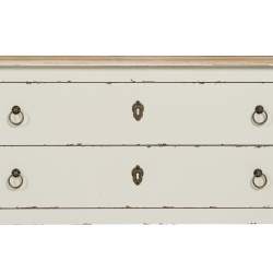 Console Blanc Naturel Bois d'épicéa Bois MDF 104 x 50 x 78 cm