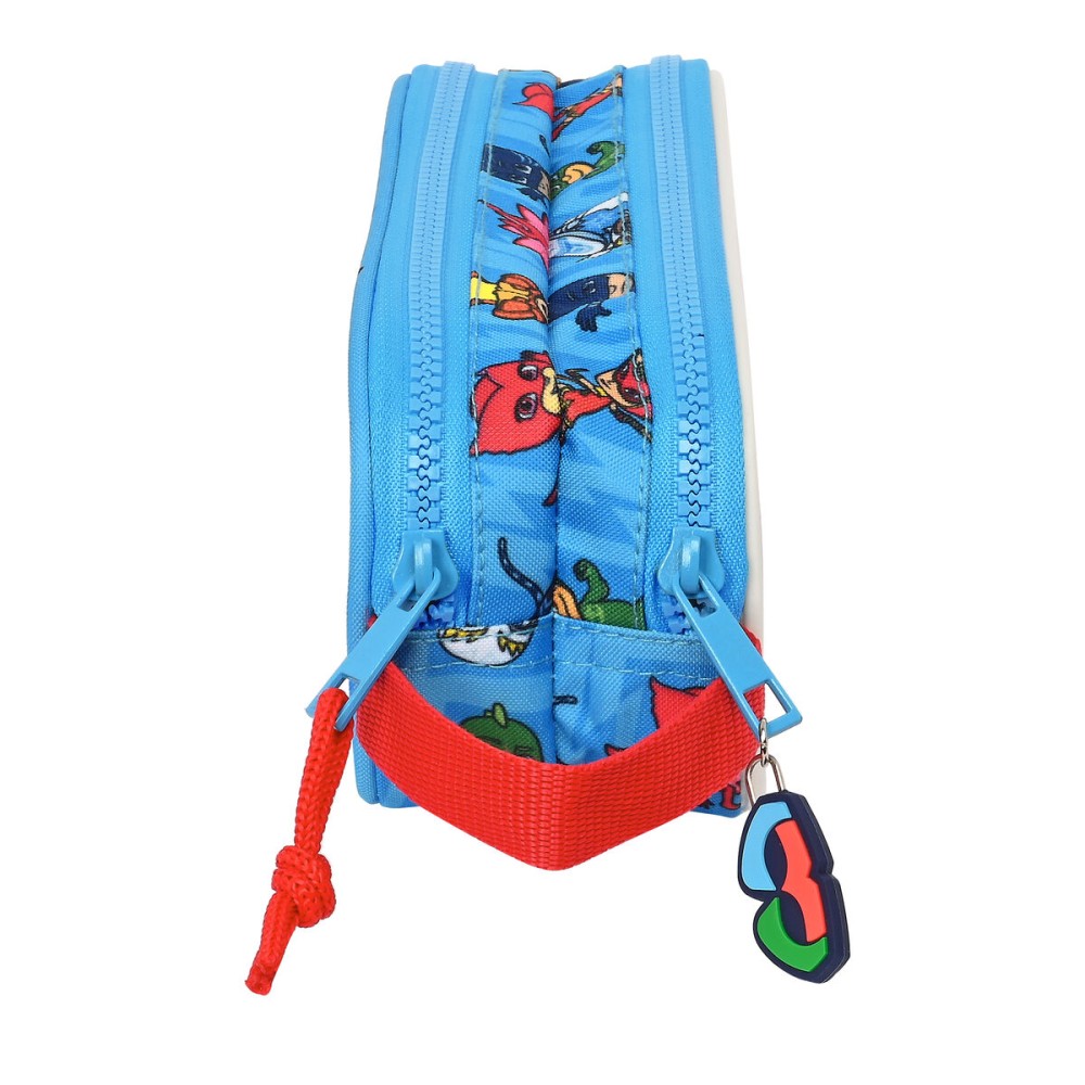 Zweifaches Mehrzweck-Etui PJ Masks Blau 21 x 8 x 6 cm