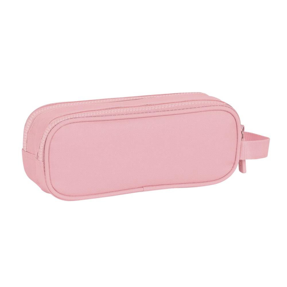 Trousse Fourre-Tout Double Safta Rose 21 x 8 x 6 cm