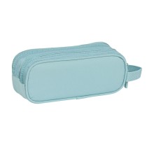 Trousse Fourre-Tout Double Safta Bleu 21 x 8 x 6 cm