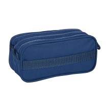 Trousse Fourre-Tout Triple Kappa 21,5 x 10 x 8 cm Blue marine