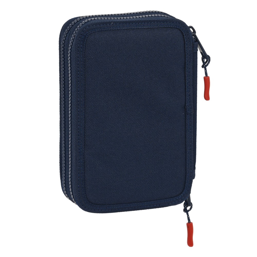 Plumier double Munich Flash Blue marine 12.5 x 19.5 x 4 cm (28 Pièces)