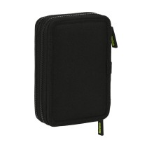 Plumier double Real Betis Balompié Noir Citron 12.5 x 19.5 x 4 cm (28 Pièces)