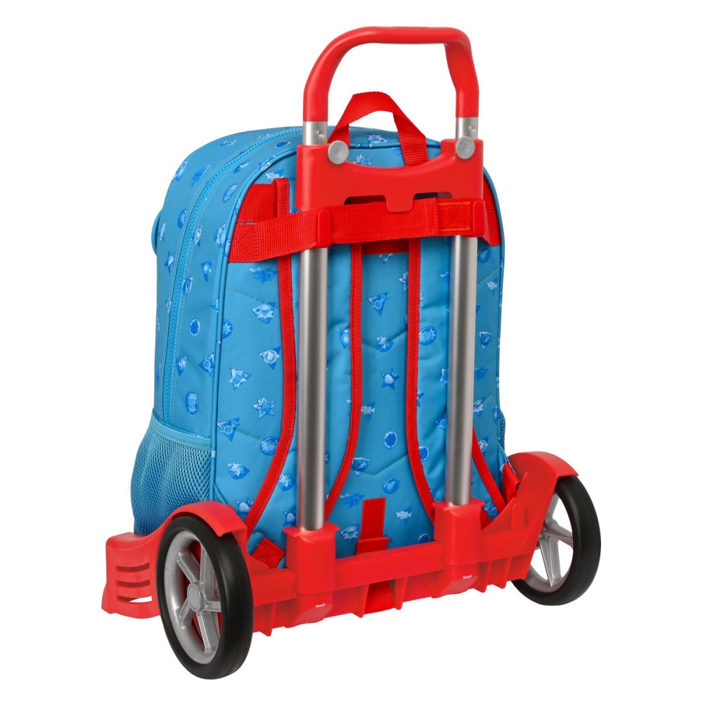 Cartable à roulettes SuperThings Rescue force 32 x 42 x 14 cm Bleu