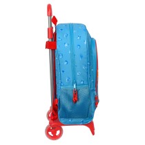 Cartable à roulettes SuperThings Rescue force 32 x 42 x 14 cm Bleu