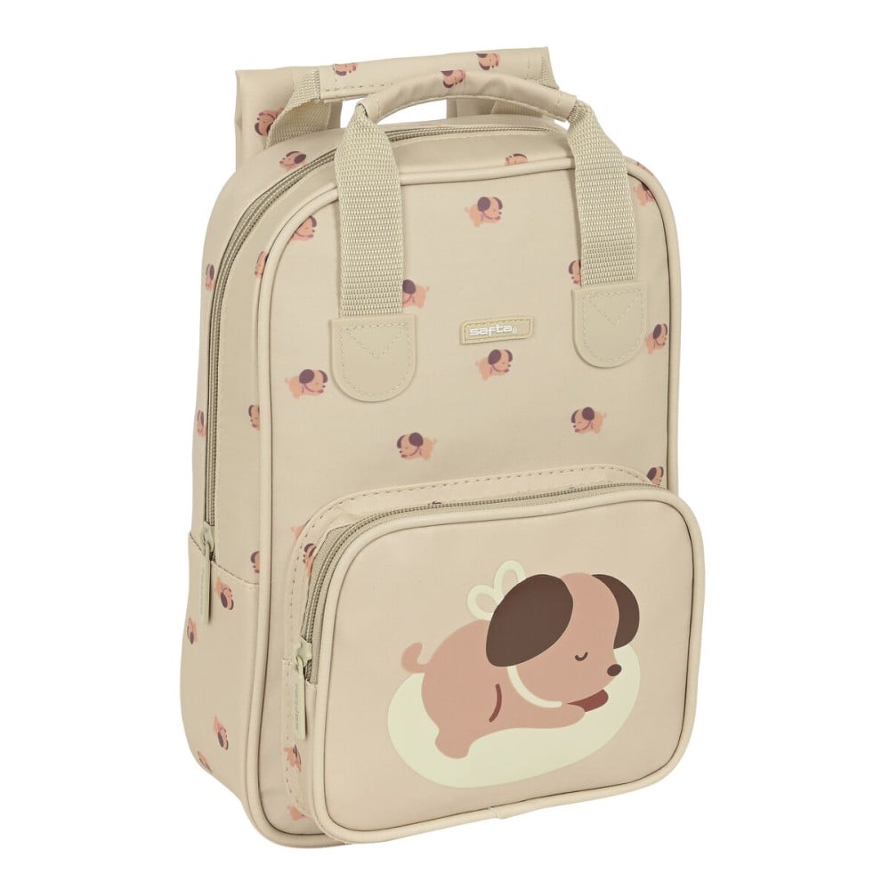 Cartable Safta Puppy 20 x 28 x 8 cm Beige