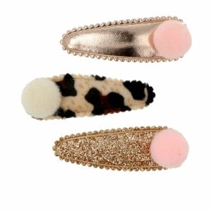 Hair Clips Inca   Pompom 3 Units