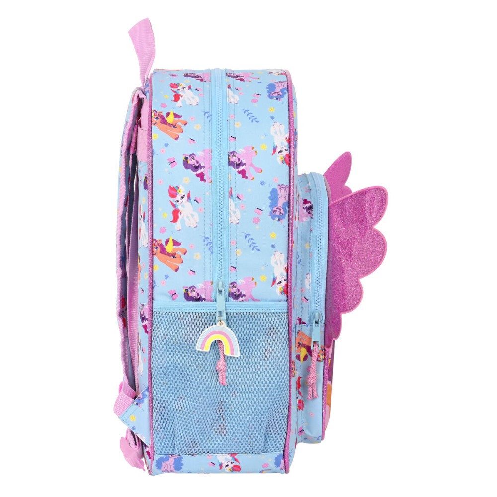 Schulrucksack My Little Pony Wild & free Blau Rosa 33 x 42 x 14 cm