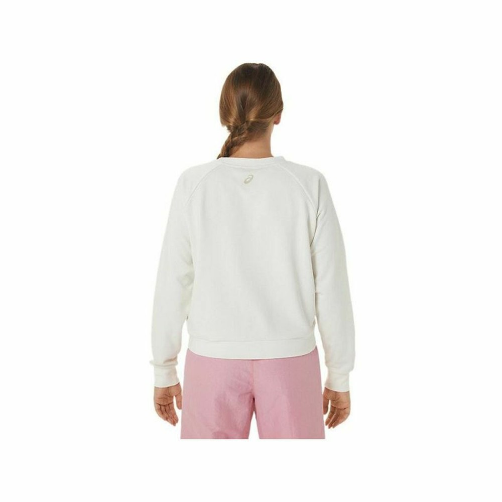 Sweat sans capuche femme Asics Tiger Blanc