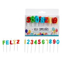 Candle Set Birthday Multicolour (12 Units)