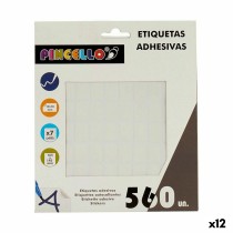 Adhesive labels Pincello 1711080 White 12 x 18 mm Rectangular (12 Units)