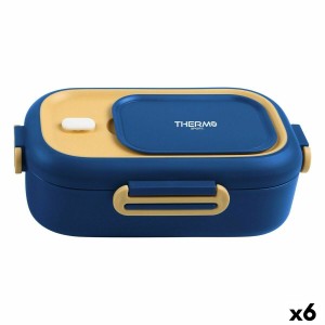 Lunchbox hermetisch ThermoSport Stahl Kunststoff rechteckig 550 ml Thermal (6 Stück)