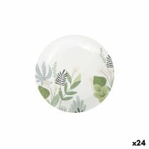Geschirr-Set Algon Einwegartikel Pappe blumig 12 Stücke 18 cm (24 Stück)