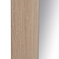 Wandspiegel natürlich Kristall Holz MDF 50 x 2,2 x 85 cm