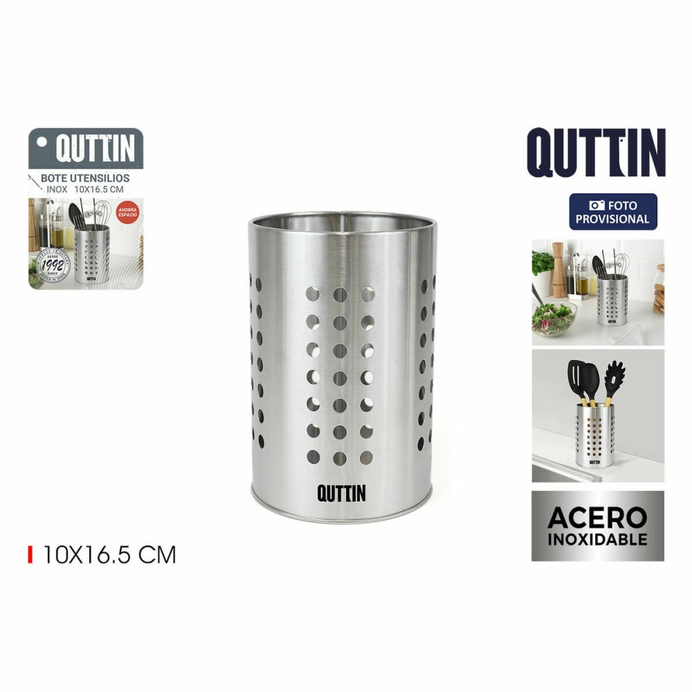 Pot pour ustensiles de cuisine Quttin 10 x 16,5 cm (12 Unités)