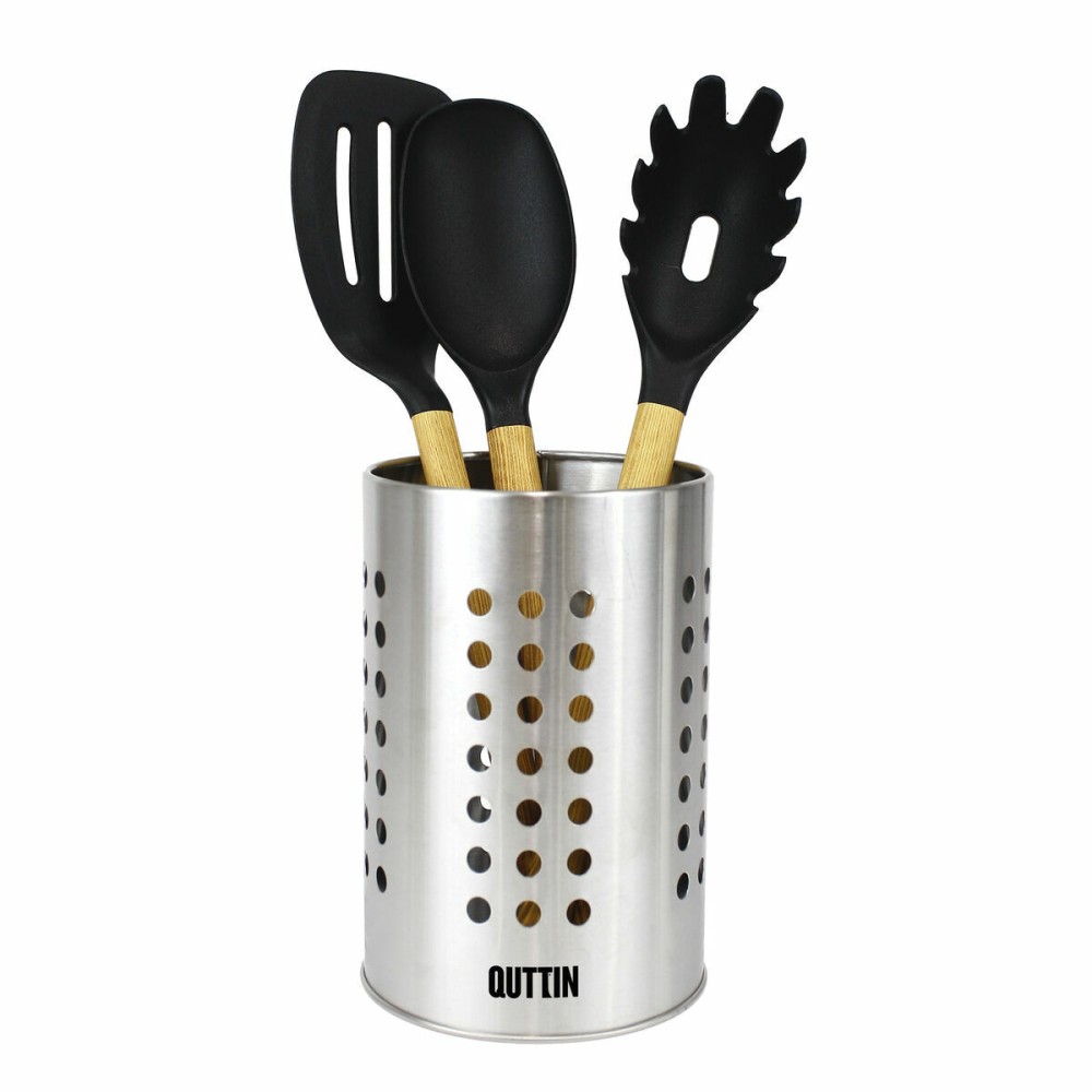Pot for Kitchen Utensils Quttin 10 x 16,5 cm (12 Units)