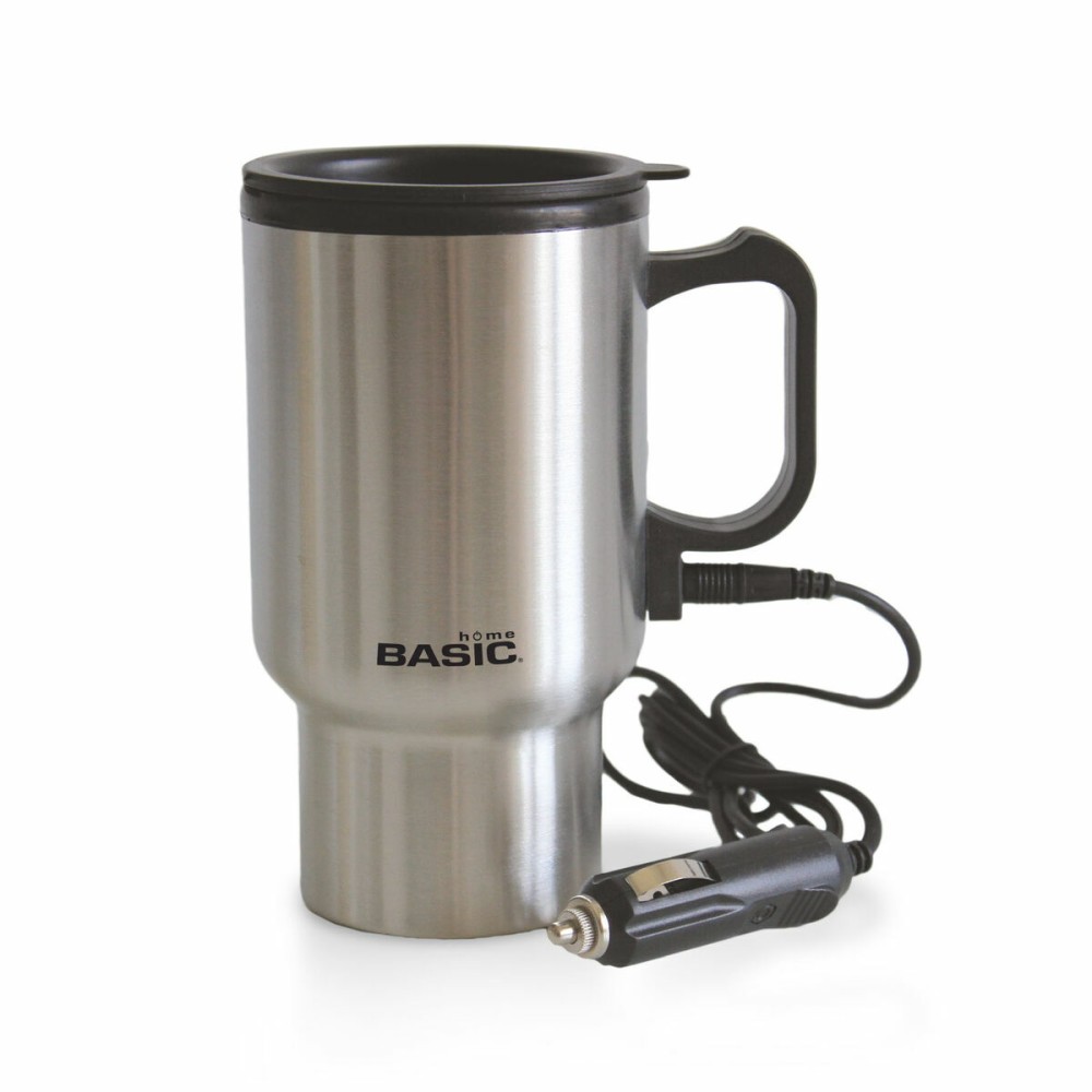 Tasse Thermos avec Couvercle Basic Home Argenté 400 ml 0,4 l Électrique (12 Unités)