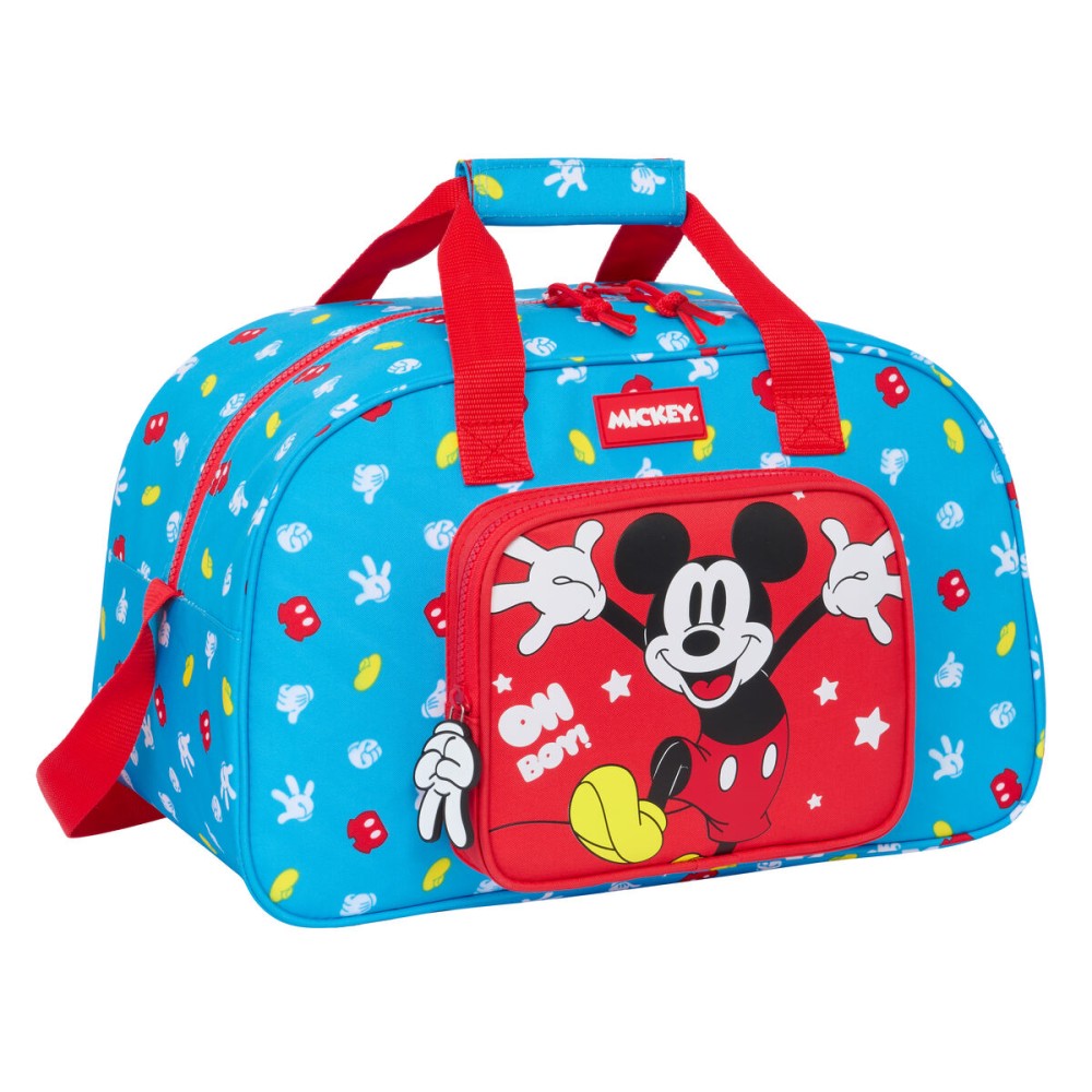 Sac de sport Mickey Mouse Clubhouse Fantastic Bleu Rouge 40 x 24 x 23 cm