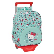 Schulrucksack mit Rädern Hello Kitty Sea lovers türkis 26 x 34 x 11 cm