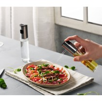 Ölfläschchen La Mediterránea Luxe Durchsichtig Silberfarben Glas 100 ml (24 Stück)