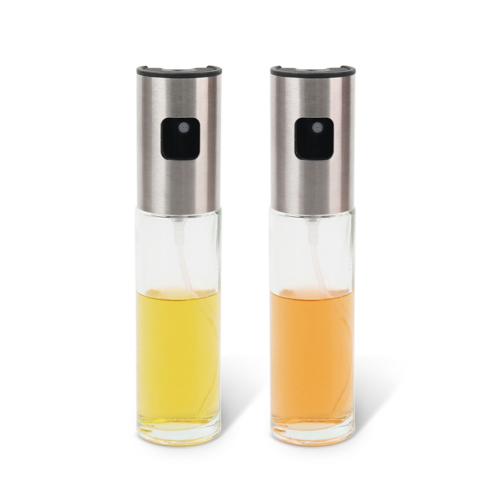 Huilier La Mediterránea Luxe Transparent Argenté verre 100 ml (24 Unités)