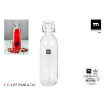 Glass Bottle La Mediterránea Glass 1 L (24 Units)